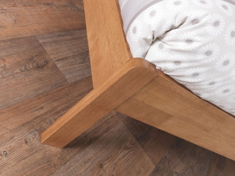 Serene Esther 3ft Single Oak Finish Wooden Bed Frame