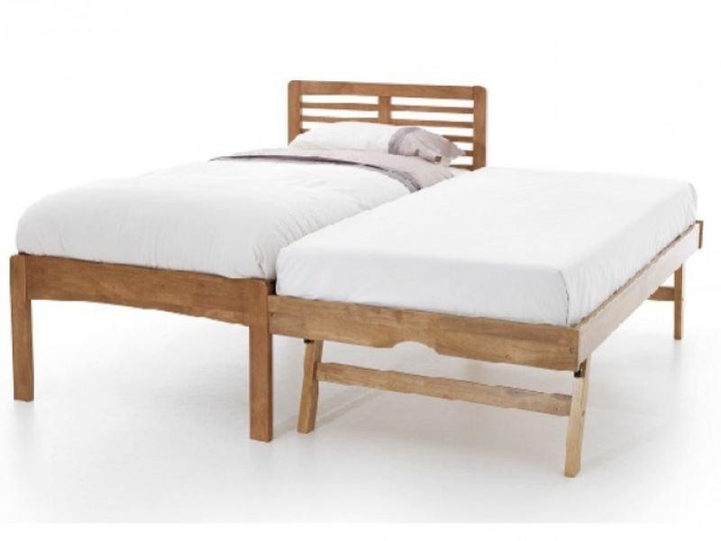 Serene Esther 3ft Single Oak Finish Wooden Guest Bed Frame