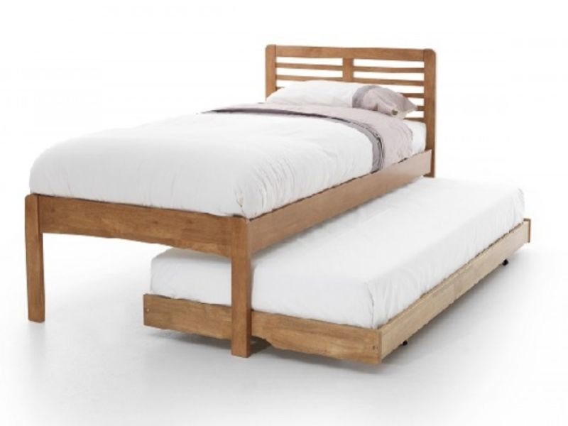 Serene Esther 3ft Single Oak Finish Wooden Guest Bed Frame