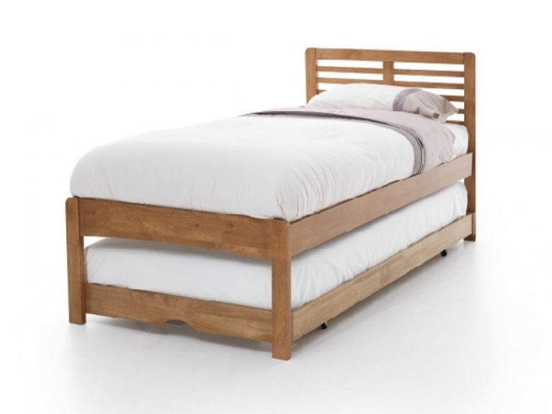 Serene Esther 3ft Single Oak Finish Wooden Guest Bed Frame