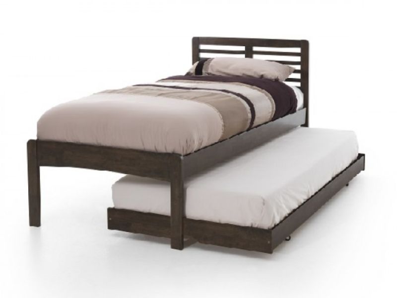 Serene Esther 3ft Single Walnut Finish Wooden Guest Bed Frame