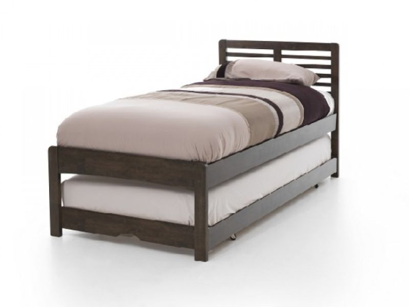 Serene Esther 3ft Single Walnut Finish Wooden Guest Bed Frame