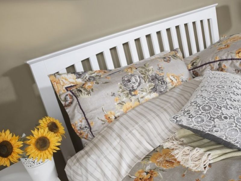 Serene Amelia 3ft Single White Wooden Bed Frame