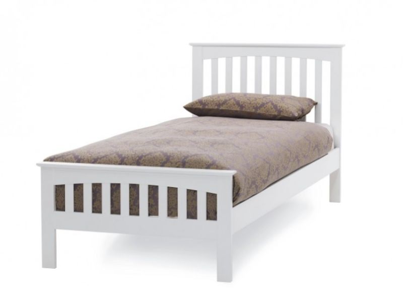 Serene Amelia 3ft Single White Wooden Bed Frame