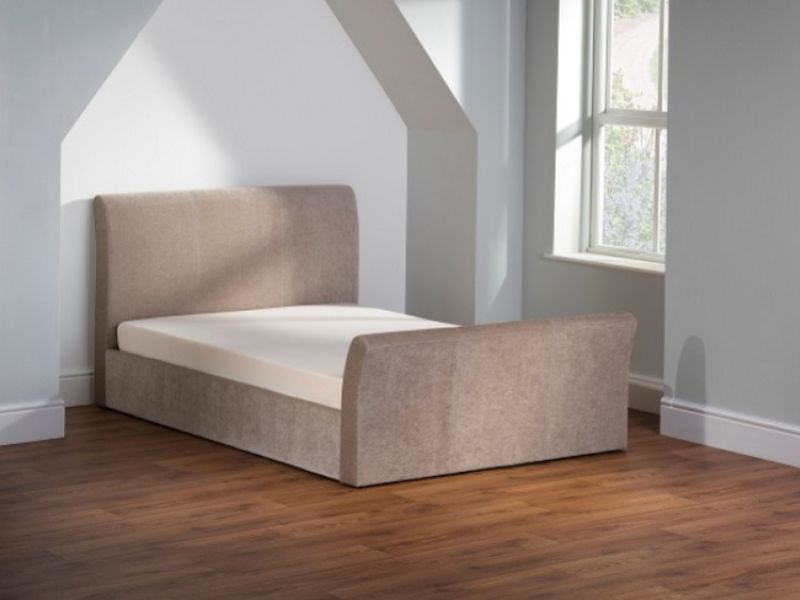 Emporia Sovereign 4ft6 Double Stone Fabric Ottoman Sleigh Bed Frame