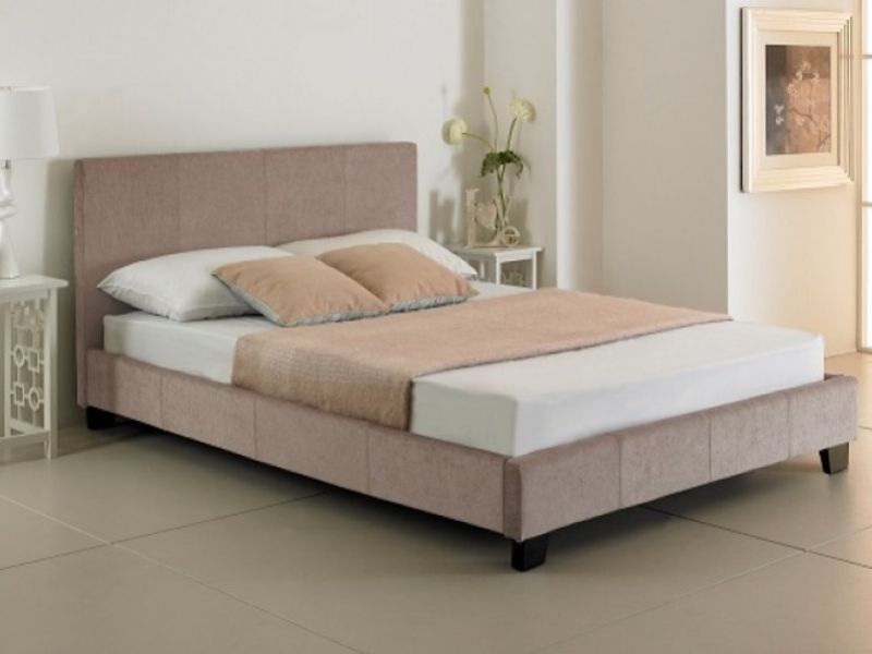 Emporia Valencia 5ft Kingsize Stone Fabric Bed Frame