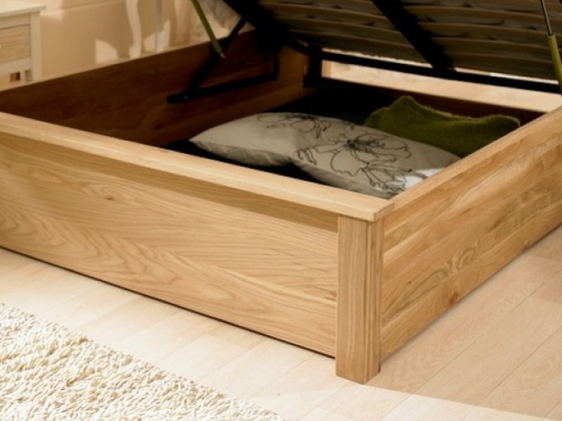 Emporia Monaco 5ft Kingsize Solid Oak Ottoman Bed Frame