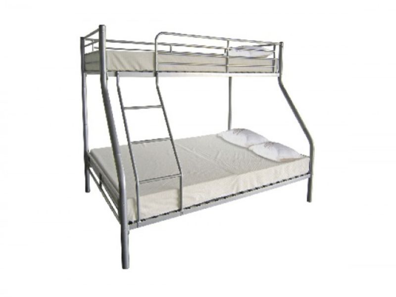 GFW Ohio Silver Metal Triple Sleeper Bunk Bed