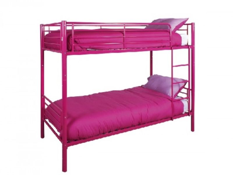 GFW Florida Pink Metal Bunk Bed