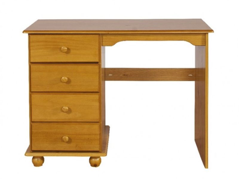 GFW Hampshire 4 Drawer Solid Honey Pine Dressing Table