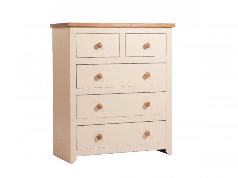 Core Jamestown 5  (3 + 2) Drawer Cream Chest