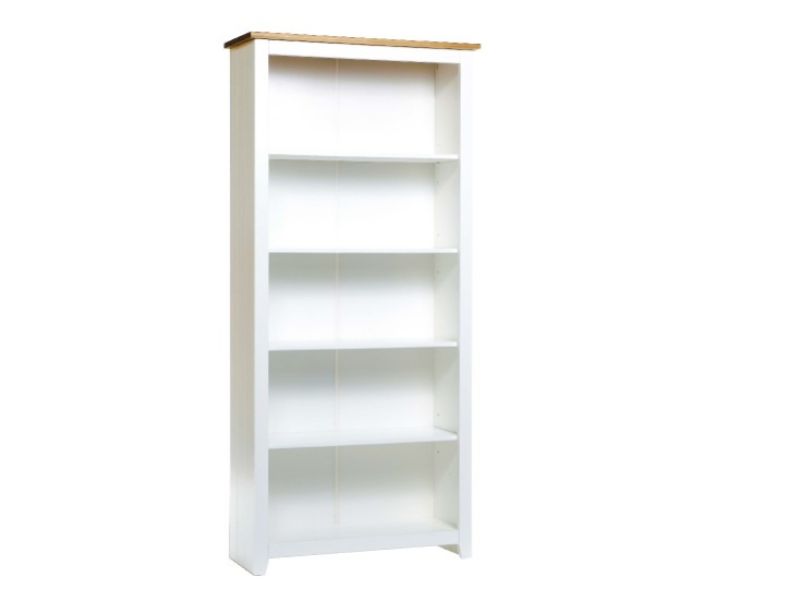Core Capri White Tall Bookcase