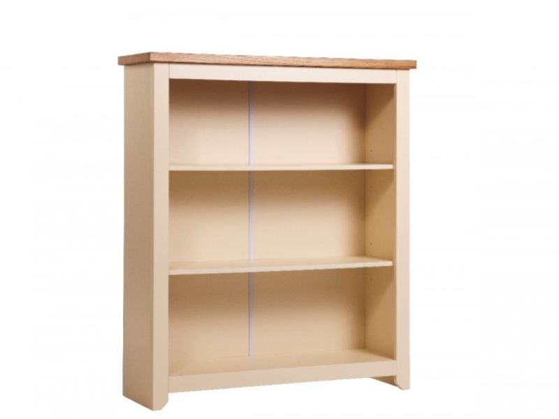 Core Jamestown Low Cream Bookcase