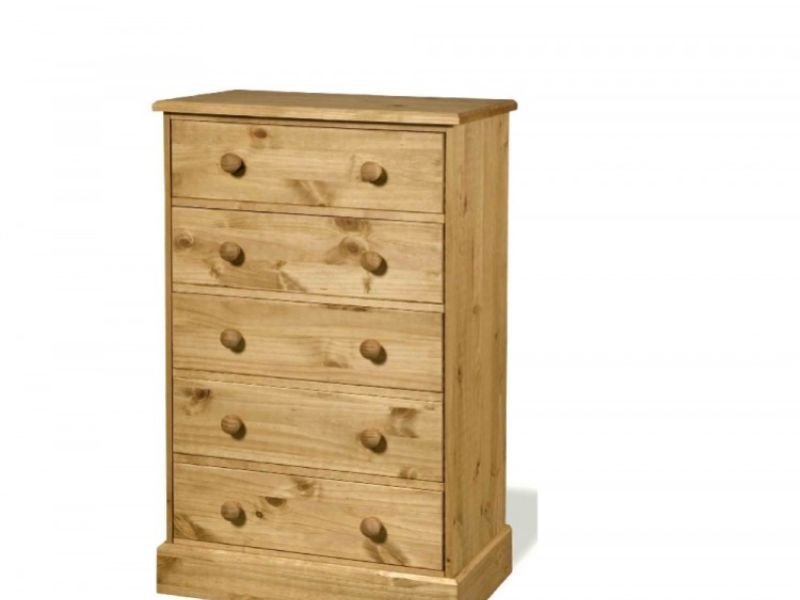 Core Cotswold 5 Drawer Pine Chest