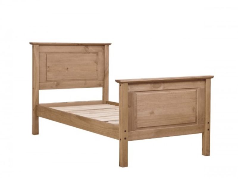 Core Mexican 3ft Single Pine Wooden Bed Frame