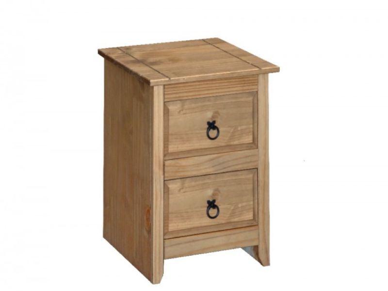 Core Mexican Pine 2 Drawer Bedside