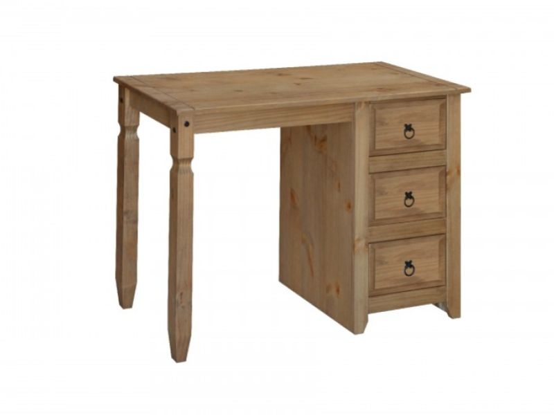 Core Mexican Pine Single Pedestal Dressing Table