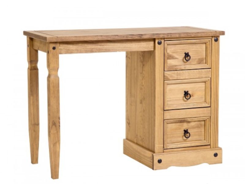 Core Corona Pine Single Pedestal Dressing Table