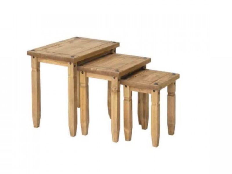 Core Corona Pine Nest Of Tables