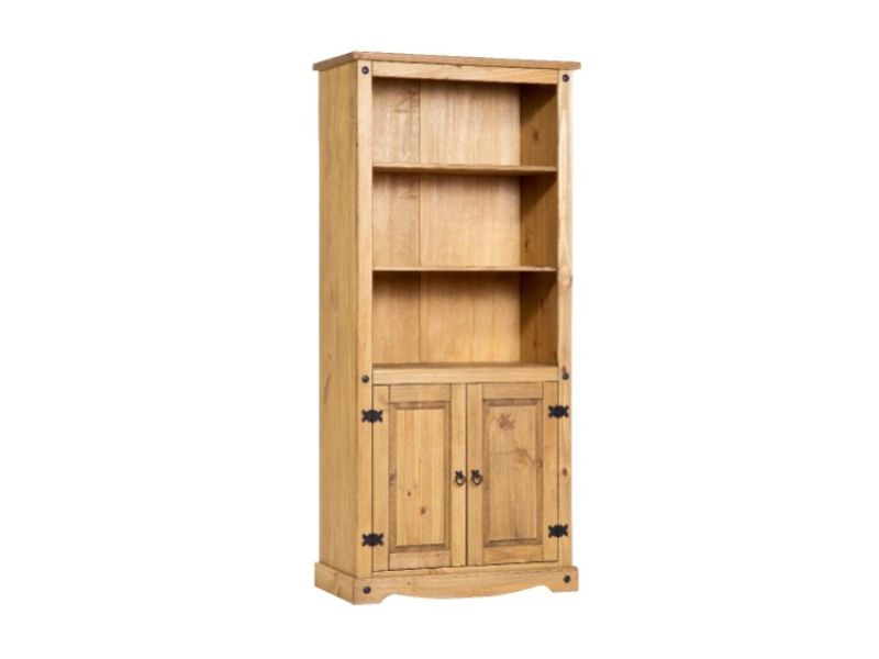 Core Corona Pine 2 Door Bookcase By, Corona Pine Furniture Bookcase With Two Doors