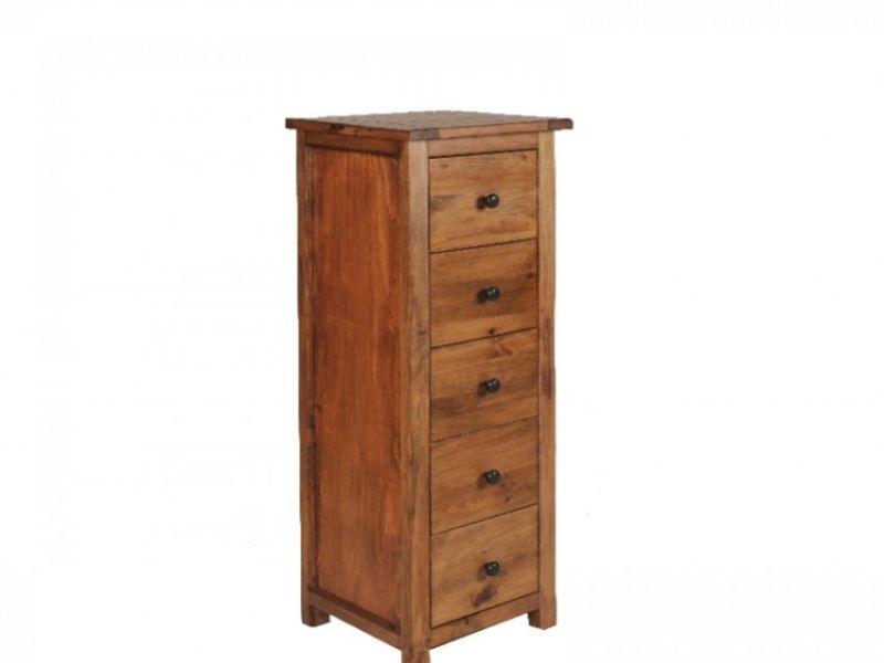 Core Denver 5 Drawer Narrow Chest