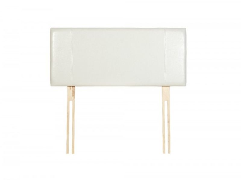 Core Milano 3ft Single Cream Faux Leather Headboard