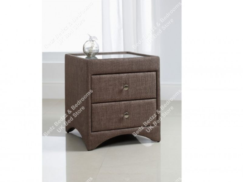 Kaydian Cappucino Fabric Bedside