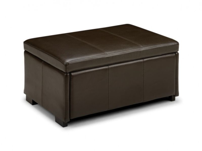Julian Bowen Vienna Brown Faux Leather Blanket Box