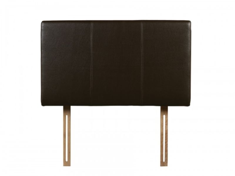 Julian Bowen Vienna 4ft6 Double Brown Faux Leather Headboard