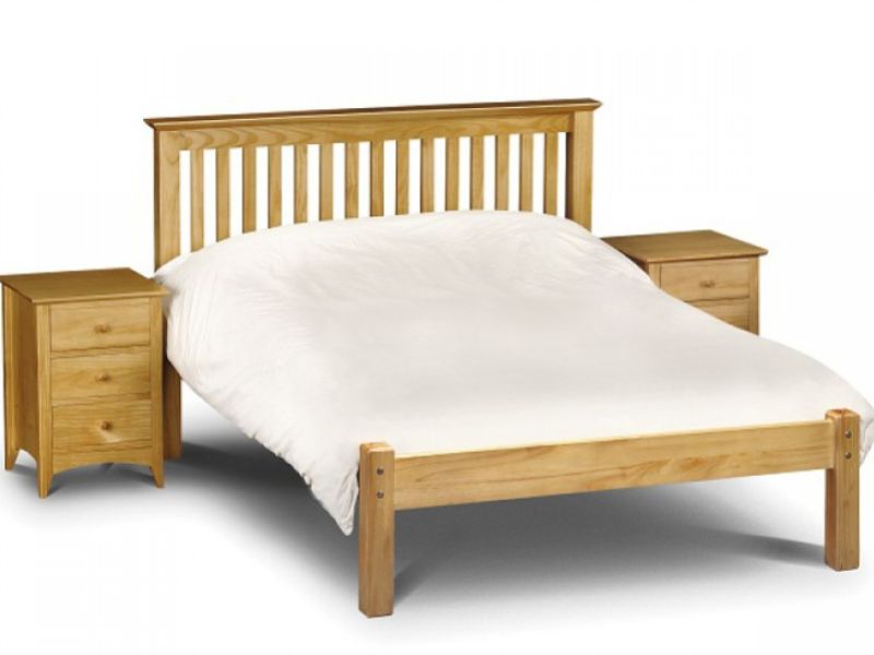 Julian Bowen Barcelona Low Foot End Pine 5ft Kingsize Wooden Bed