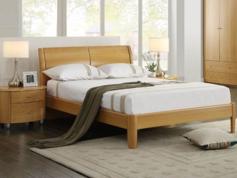 Birlea Aztec Beech 4ft6 Double Wooden Bed Frame