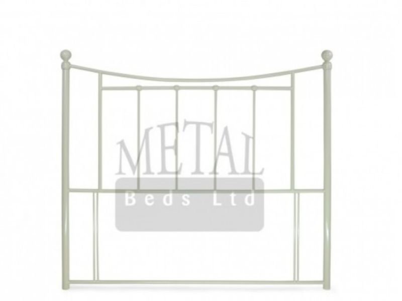 Metal Beds Bristol 4ft6 Double Ivory Headboard