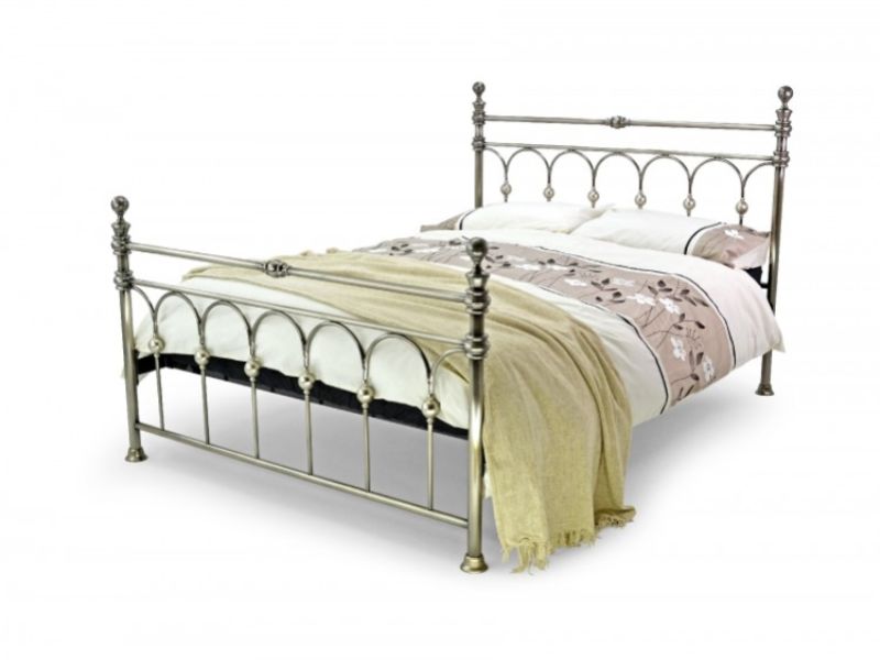 Metal Beds Imperial 4ft6 Double Brushed Nickel Bed Frame