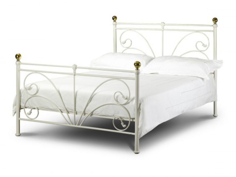 Julian Bowen Cadiz 3ft Single Ivory Metal Bed Frame