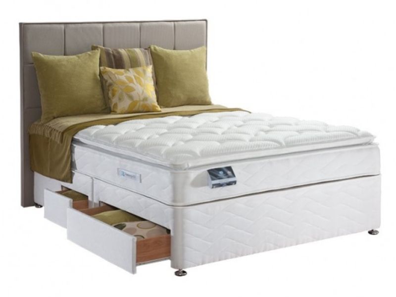 Sealy Pearl Luxury 3ft6 Large Single Divan Bed