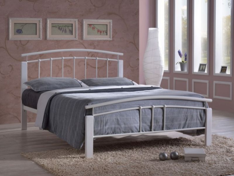 Time Living Tetras 4ft6 Double White Metal Bed Frame