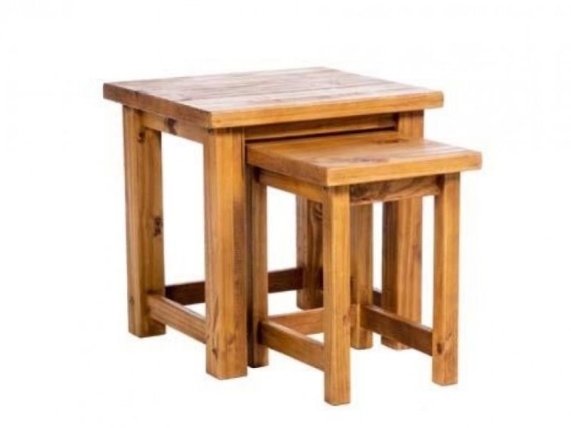 Core Farmhouse Pine Nest Of Tables