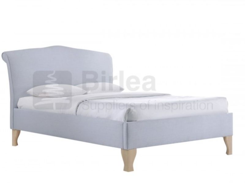 Birlea Andorra Sky Blue Fabric 5ft Kingsize Bed Frame