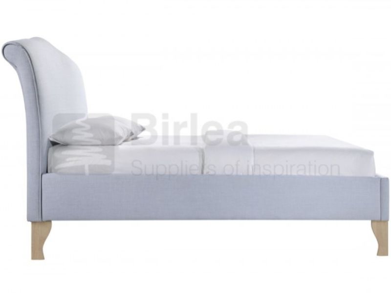Birlea Andorra Sky Blue Fabric 5ft Kingsize Bed Frame