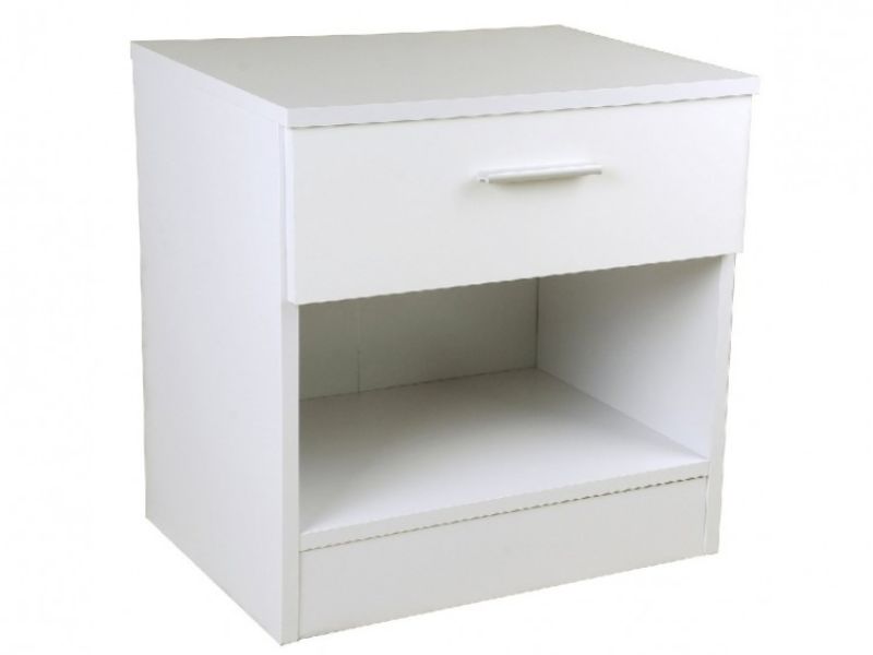 GFW Ottawa 1 Drawer Bedside In White