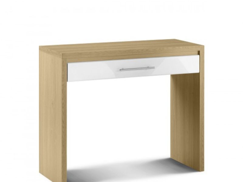 Julian Bowen Stockholm Oak and White Dressing Table