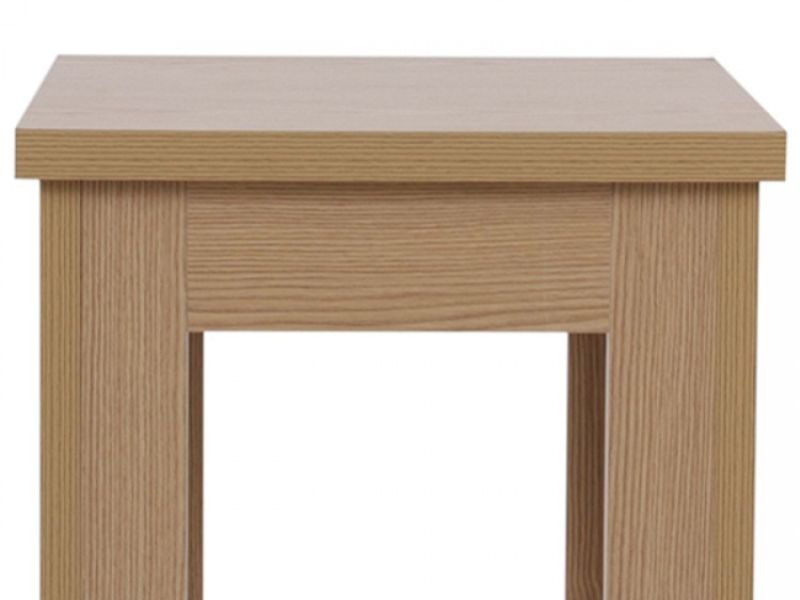 GFW Los Angeles Lamp Table in Oak Effect