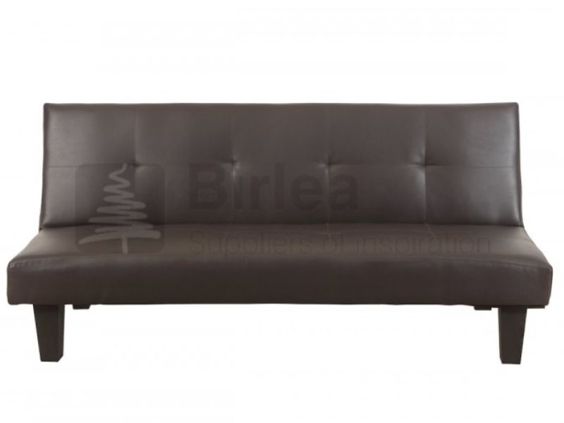 Birlea Franklin Brown Faux Leather Sofa Bed
