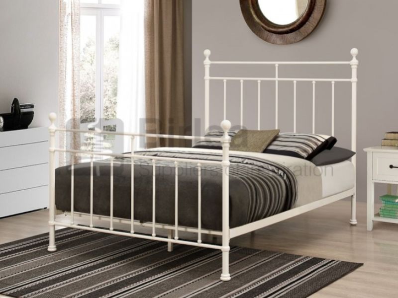 Birlea Clara 5ft Kingsize Cream  Metal Bed Frame