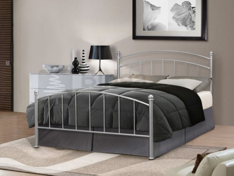 Birlea Eleanor 4ft Small Double Silver Metal Bed Frame