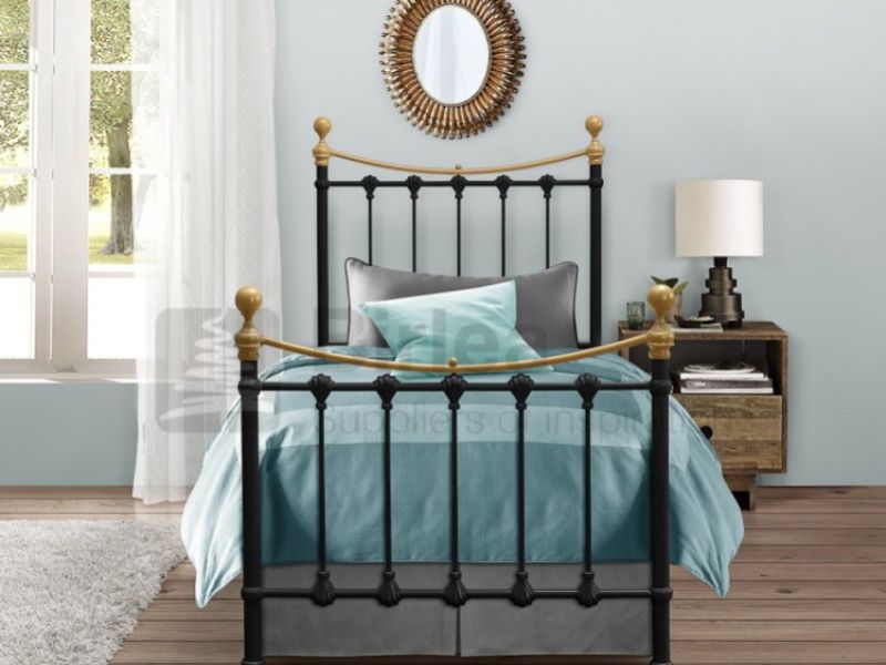Birlea Montrose 3ft Single Black Metal Bed Frame