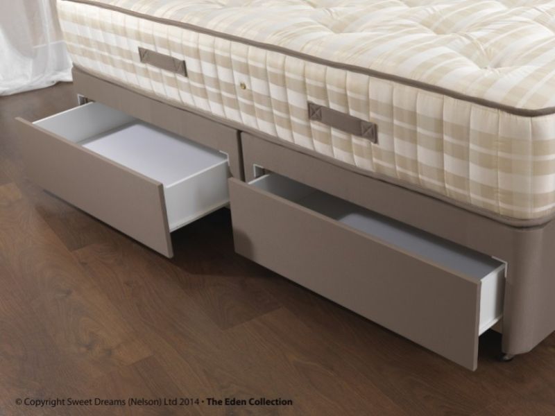 Sweet Dreams Percussion 4ft6 Double Open Coil Sprung Divan Bed
