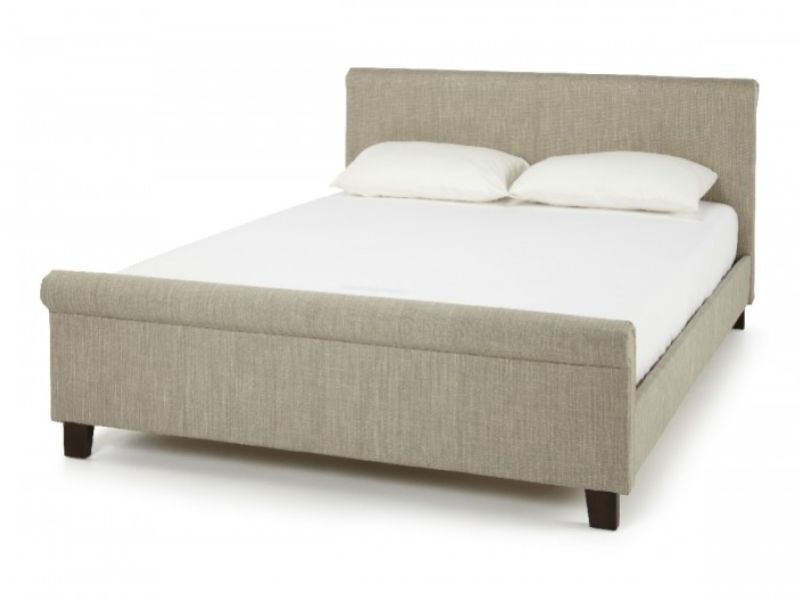 Serene Hazel 6ft Super Kingsize Linen Fabric Bed Frame