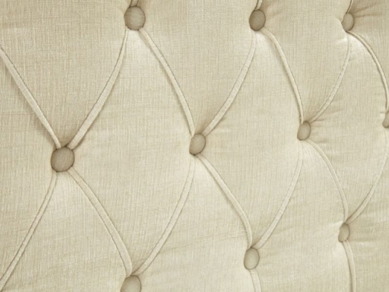 Serene Lillian 6ft Super Kingsize Pearl Fabric Bed Frame