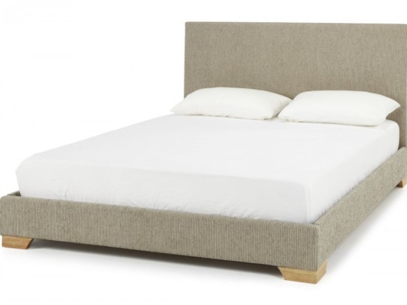 Serene Emily 4ft6 Double Latte Fabric Bed Frame